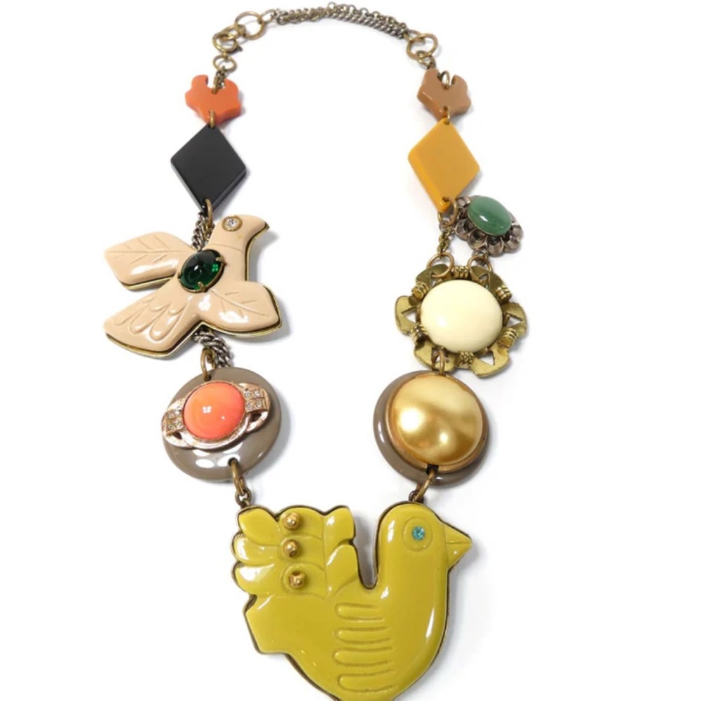 Chloé Vintage Bird Motif Necklace